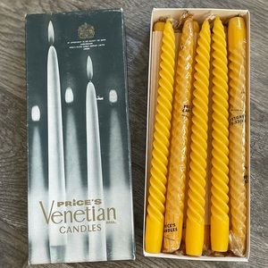 NIB VINTAGE Price’s Venetian taper candles